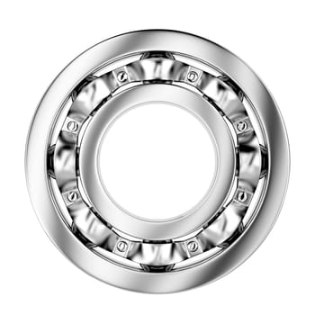 Ball bearing isolated on white background