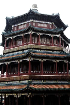 summer palace tower pagoda Beijing