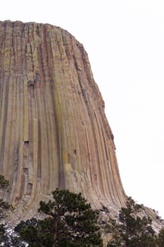 A cold winter day at a monument in the northern state of Wyoming