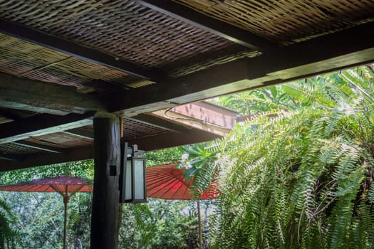 Traditional Architecture Of Bamboo Roof, stock photo