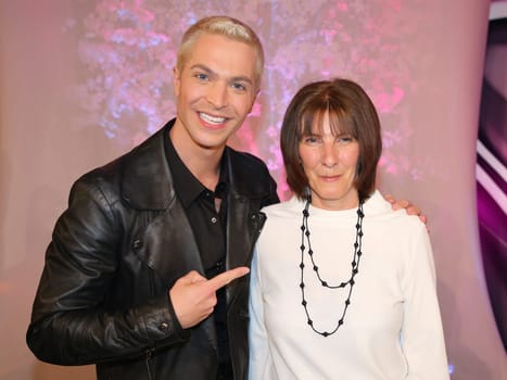 Julian David with his mother Ursula during the MDR Mother's Day show with Stefanie Hertel - Broadcast on May 13,2017