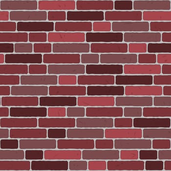 seamless wall background with red and brown bricks