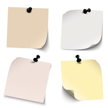 collection of different colored sticky notes with shadows