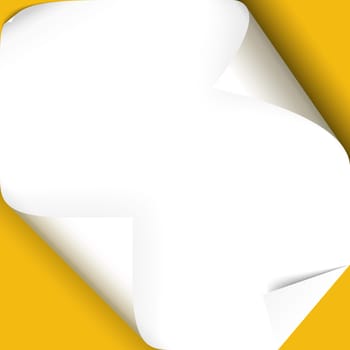 collection of vector illustrations of four different high detailed paper corners turned over