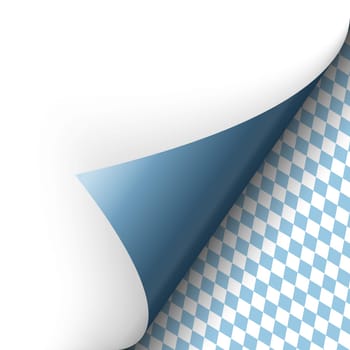 Paper lower right corner with oktoberfest background