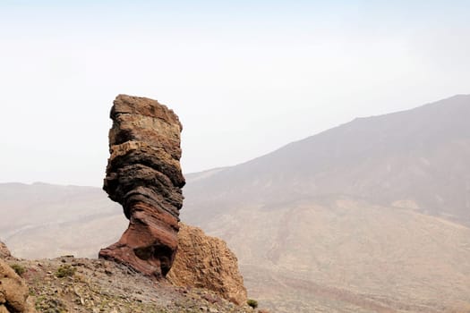 The Roque Cinchado at the Teide National Park in Tenerife, Canary Islands, Spain