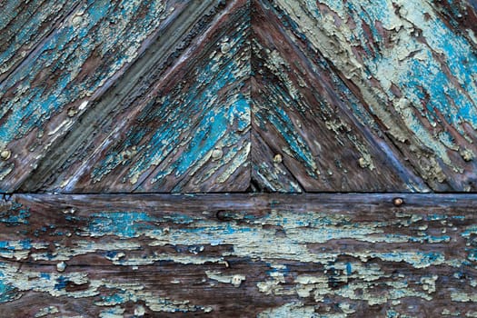 Weathered wood with patina in detail as background