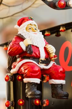 Santa Claus figure on children's carousel