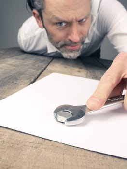 Business concept image with a concluding contract