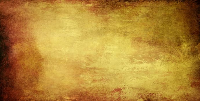parchment paper old background stains ochre border banner