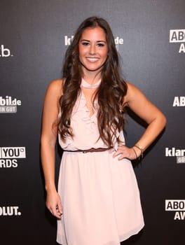 Sarah Lombardi ,. About You Awards in More ! Theater Hamburg .