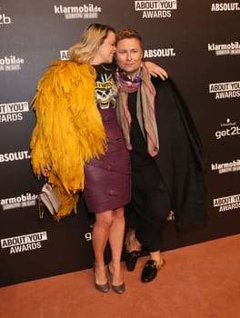 Marina Hoermanseder and Dawid Tomaszewski ,. About You Awards in More ! Theater Hamburg .