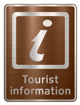 tourist information sign brown