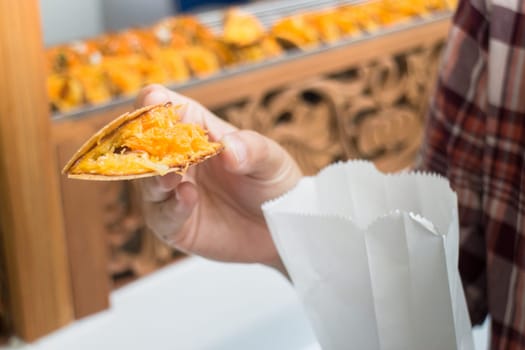 Fresh Bake Delicious Thai Pancake, stock photo