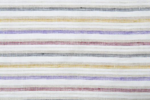 Close up seamless stripes colorful fabric pattern texture background.