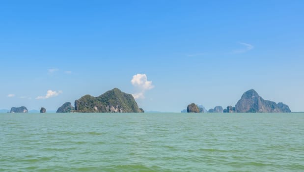 Landscapes of limestone island in Phang Nga Bay National Park, Thailand