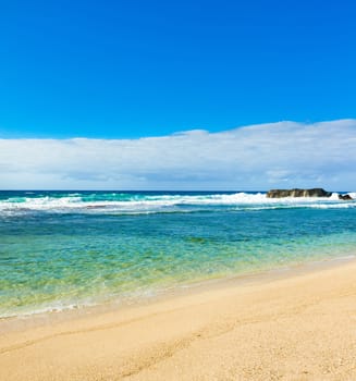 Amazing Gris-Gris beach at day time. Mauritius.