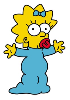 Maggie Simpson illustration tv