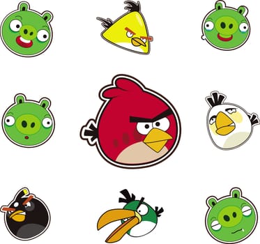 angry birds illustraton game