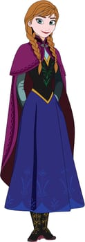 frozen prinses anna illustration