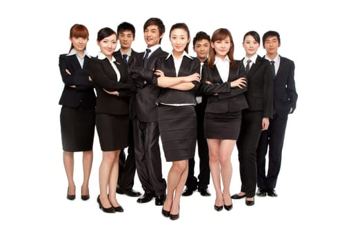 A team of business people