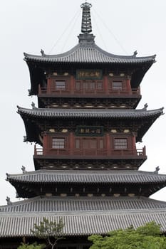 tower Shanxi architecture  Huayan Monastery China