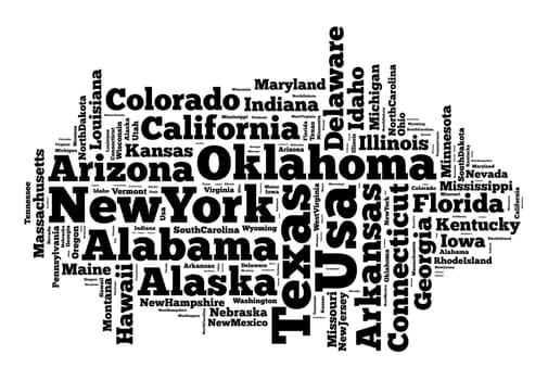 States of the United States over white background