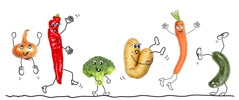Organic Vegetables,Comic