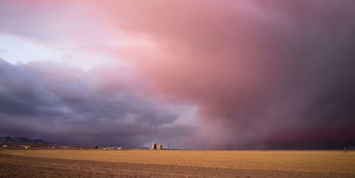 The farm fields are about to get some natural rainwater as a storm passes into the Great Basin area of Utah