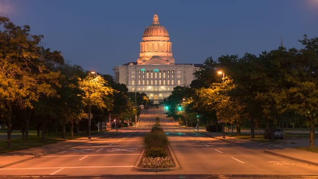 West Main Street leads right to the Capital in Jefferson City