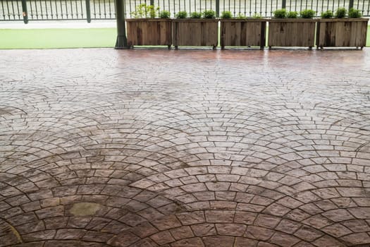 Stone Brick Pavement Texture Background, stock photo
