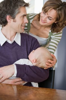 Parents and their baby