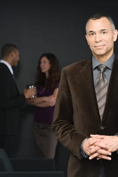 Businessman and colleagues
