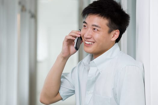 Man on cellphone