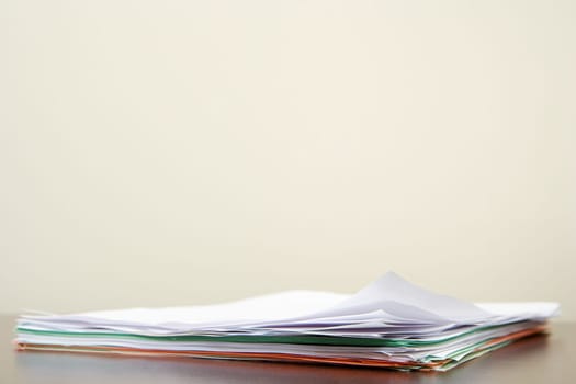 Paperwork on a desk