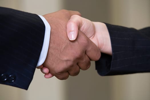 Businesspeople shaking hands