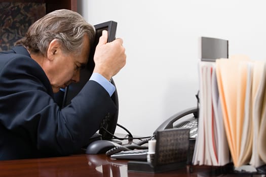 Stressed businessman