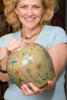 Woman with a vase