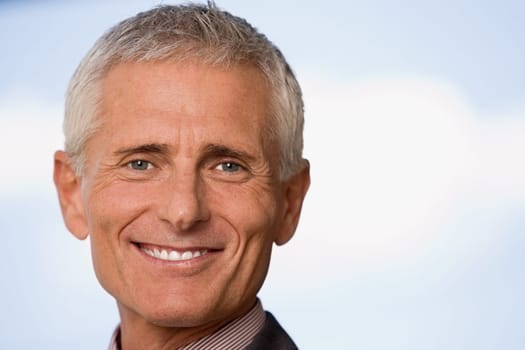 Mature man smiling