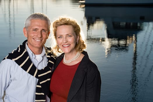 Couple at harbour