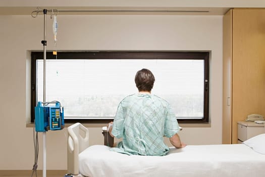 Patient on a drip