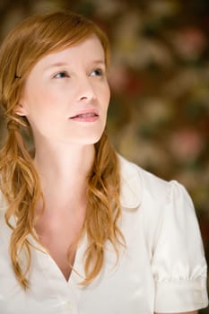 Woman wearing pigtails