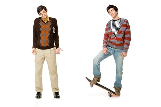 Geek and skater