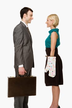 Businessman and wife