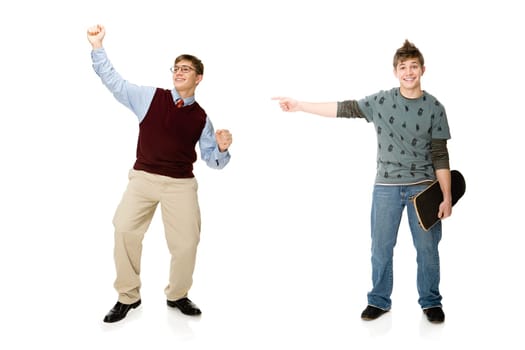 Geek and skater