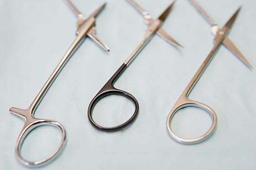 Scissors in a row