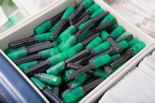 Box of medical supplies