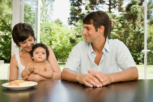 Parents with baby
