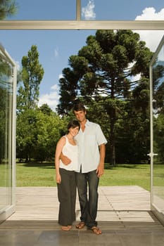 Couple and their garden