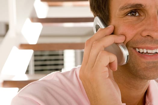 Man on cell phone